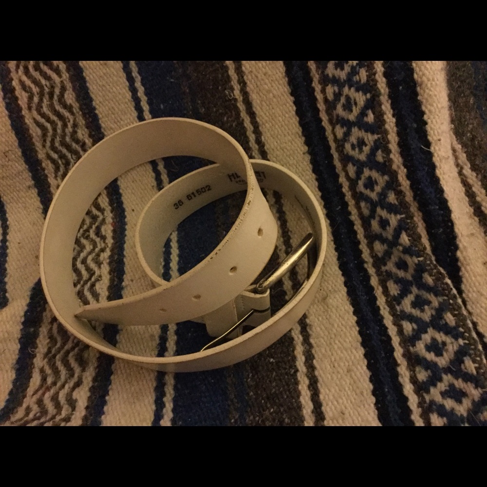 Honest by Brighton belt leather white bone color
